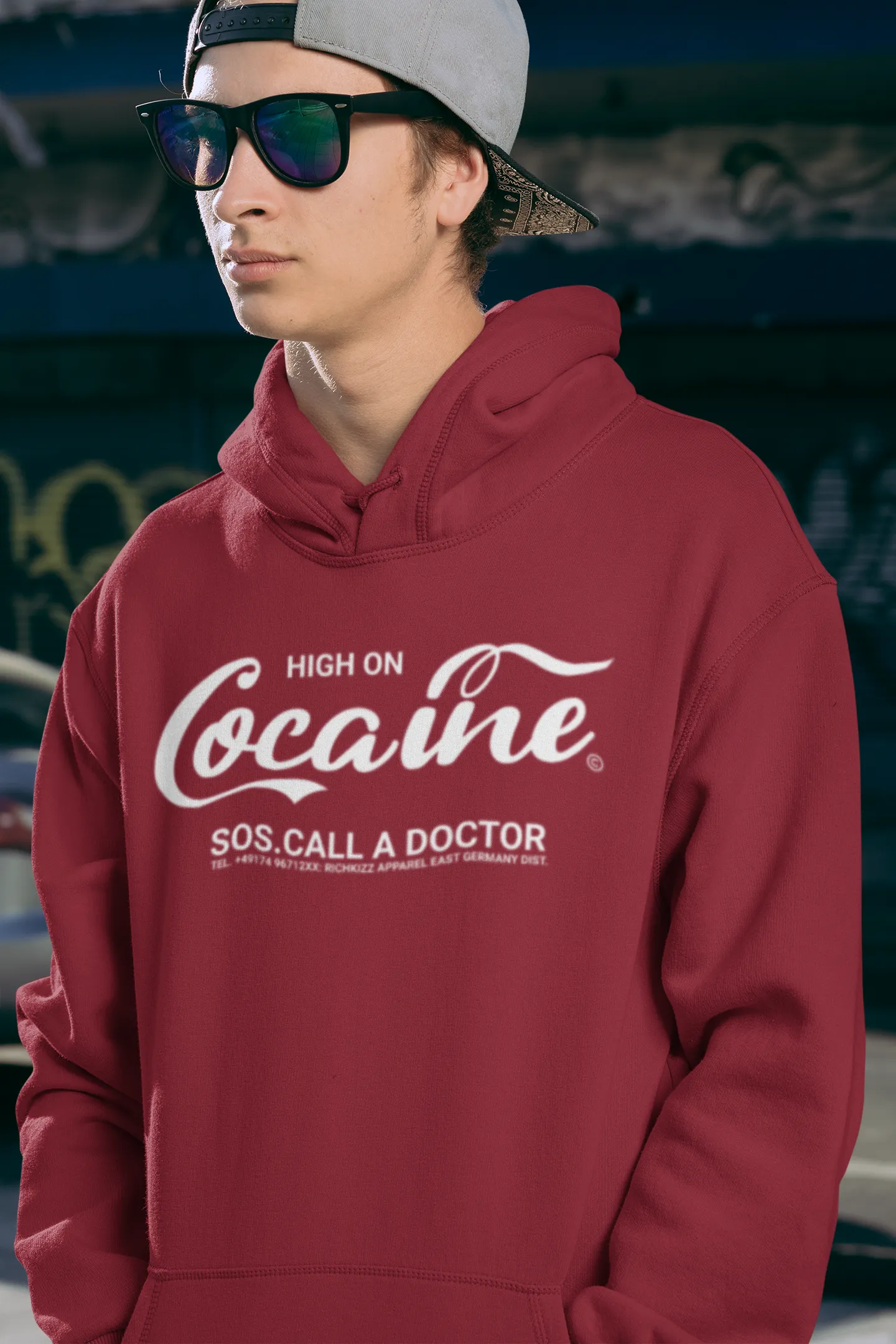 Herren Premium Organic Hoodie "call a Doctor"
