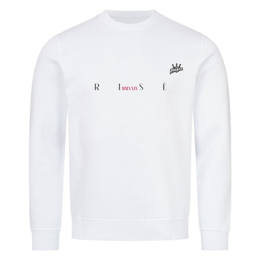 Du lässt dich nicht unterkriegen? Dann ist dieses aufgeraute Premium Herren Sweatshirt in normaler Passform genau das richtige für dich! Hergestellt aus 85% Bio-Baumwolle, Pullover Sweater Organic Farbe weiß