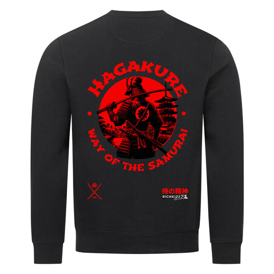Hagakure Sweatshirt Männer schwarz, Herren Japan Samurai Pullover Richkizz