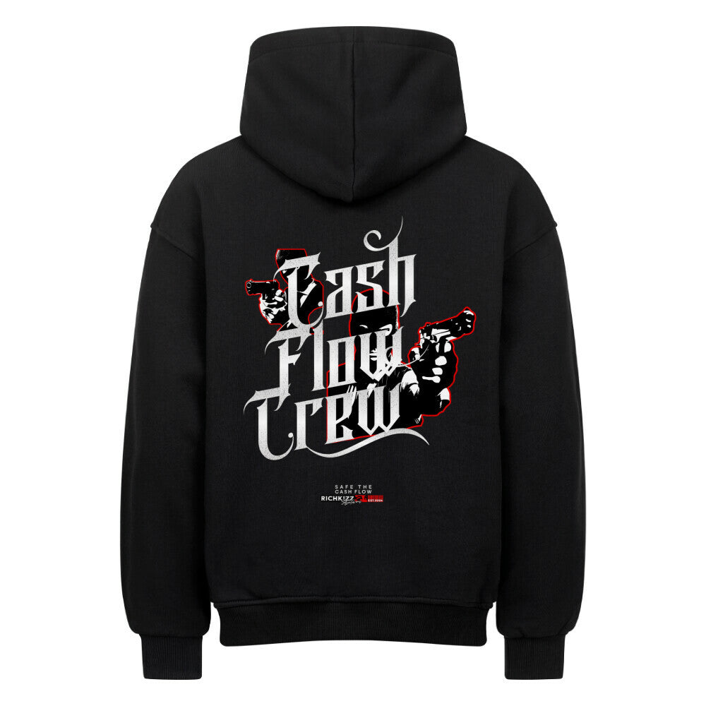 Herren Oversized Hoodie "Cash Crew" Richkizz Streetwear schwarz, heavy premium hoodie Männer