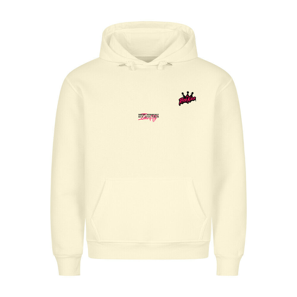 Stylischer Männer Hoodie mit Nonne Koka Motiv, nachhaltiger Premium Sweater für Herren, Richkizz Streetwear Kapuzenpullover bis 4xl mit Bauchtasche