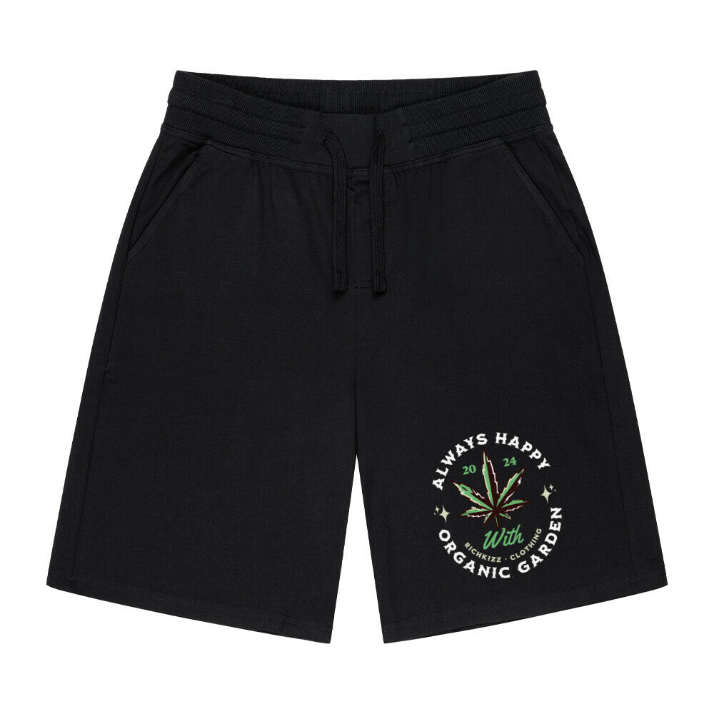 Gemütliche kurze Männer-Shorts mit Topfpflanzenprint, cannabis Print fun, Herren Kurze Shorts
