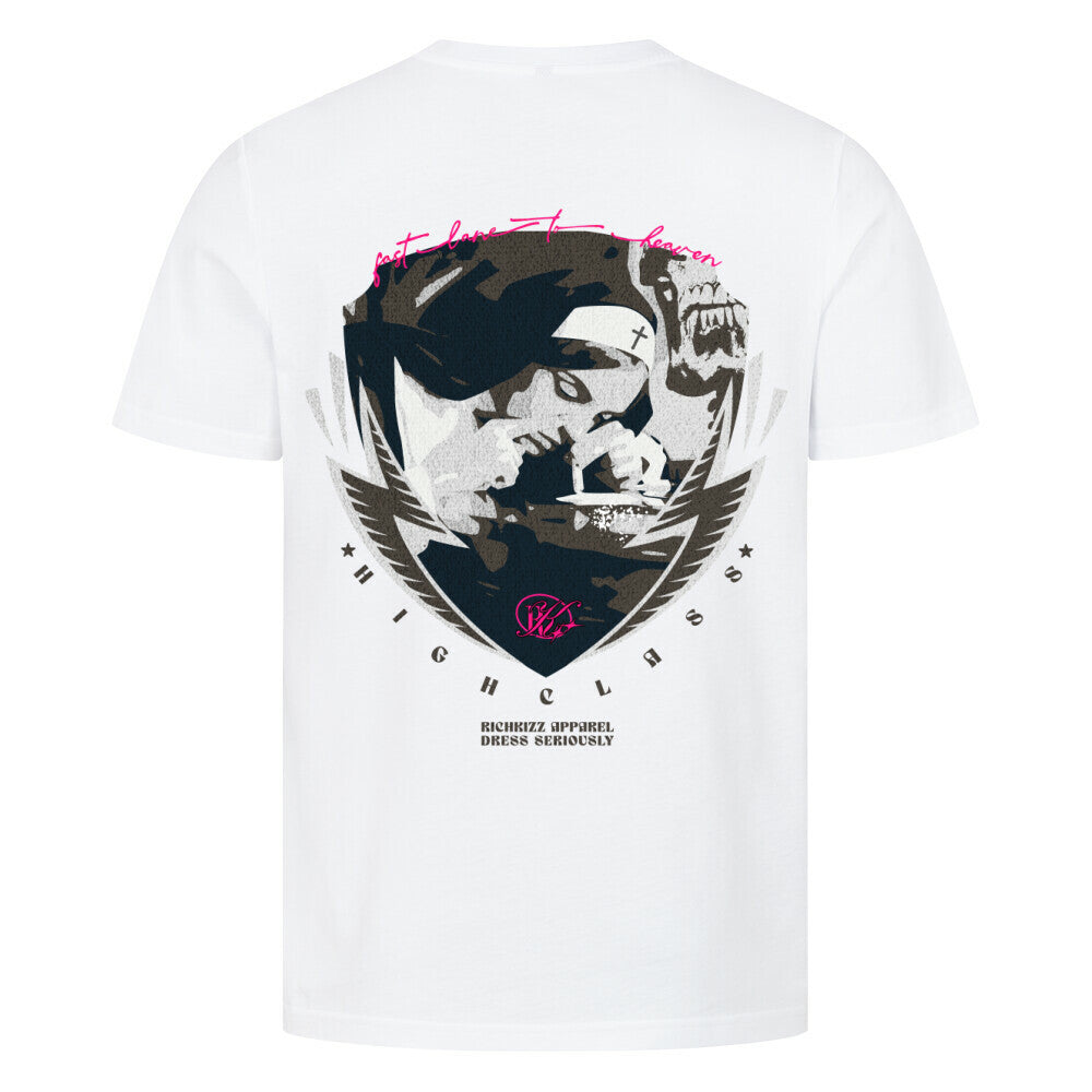 Männer Premium-T-Shirt in normaler Passform und dem extra frechen Besteller-Design "Highclass Nonne". Diesen Print findest du in keinem Laden, uns ist das egal, den Richkizz steht für Provokation! Ansonsten - geh doch zu Tak*o ;-) 100% Baumwolle, 180 GSM, Farbe weiss