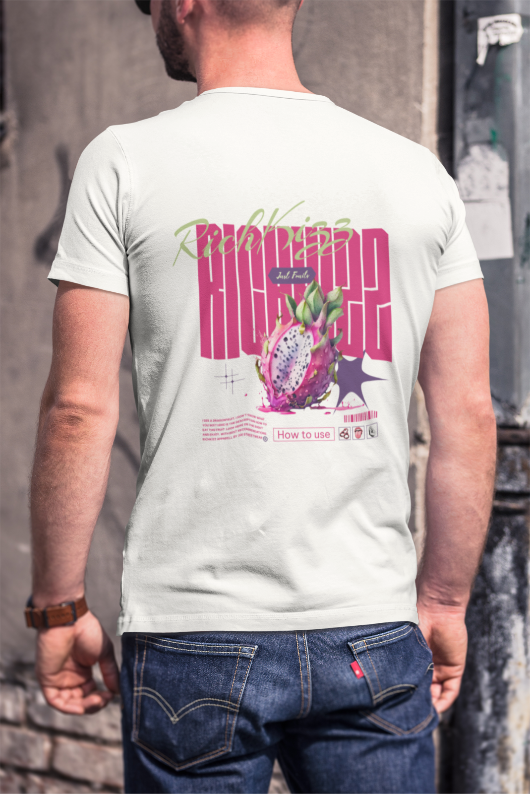 freches sexy Männer T-Shirt mit zweideutigem Motiv, 69 Richkizz Streetwear Shirt natural raw Herren