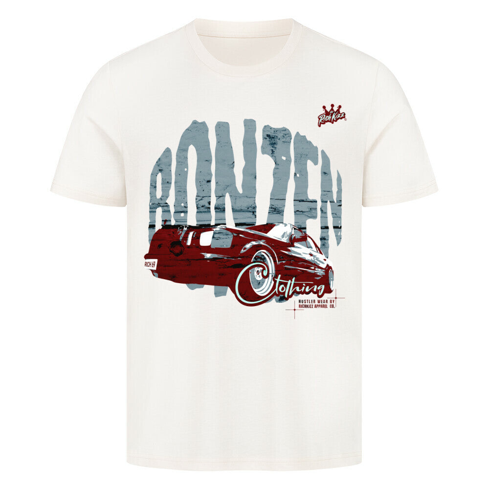 Angenehmes Herren Premium-T-Shirt in normaler Passform und extra cooler Bonzen Print, ausgefallenes Herren Streetwear Shirt aus 100% Baumwolle,180 GSM