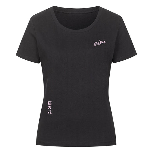 Singlejersey in normaler Passform im Damen-Schnitt aus der Harajuku Streetwear Edition. Japan Streetwear Sakura Frauen T-Shirt