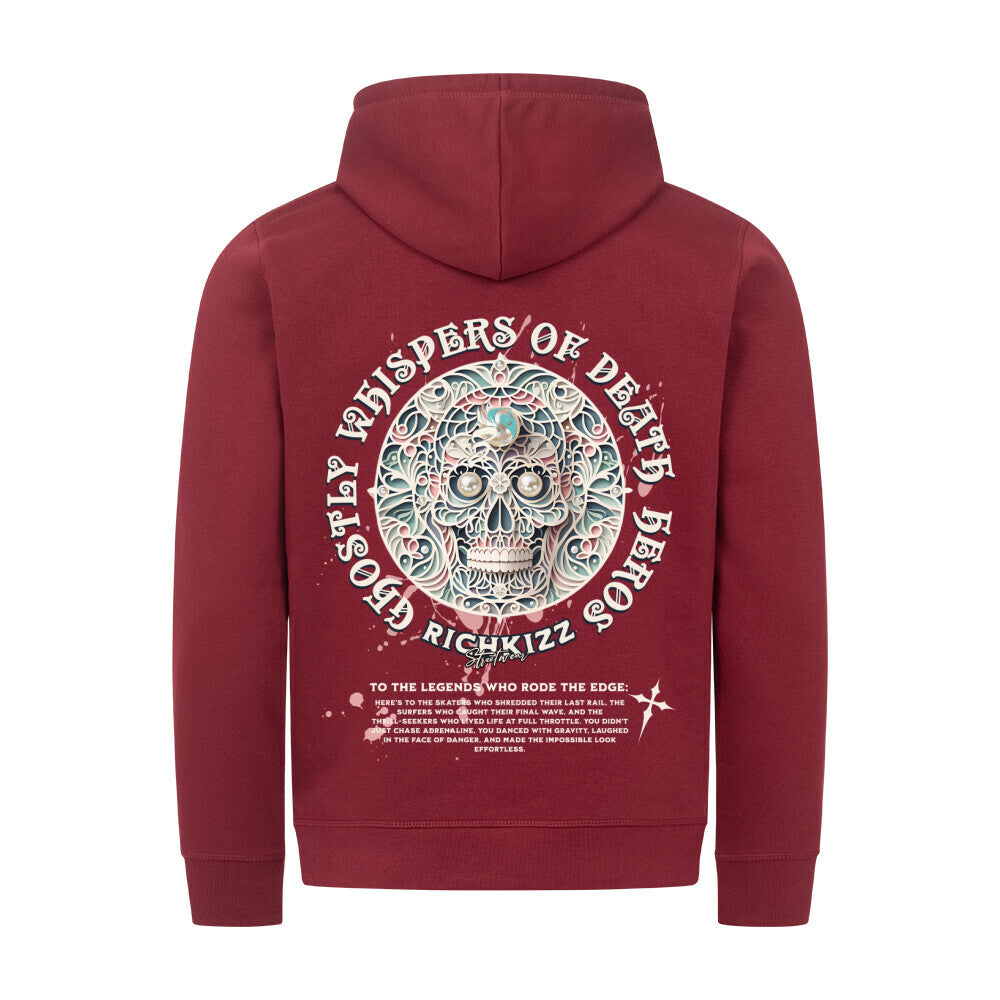 Skater Premium Hoodie RichKizz "Heroes",Hommage an alle Skater und Boarder, Downhiler, Shredder Hoodie Kapuzenpllover