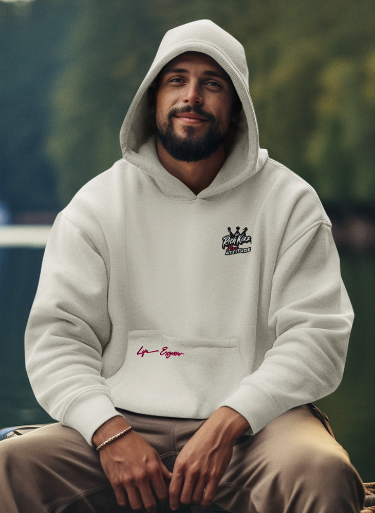 fetziger herren hoodie mit print richkizz streetwear, designer hoodie