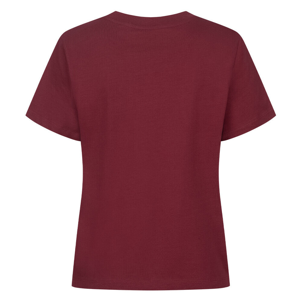 organic damen shirt burgunder