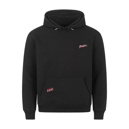 Premium Hoodie im gemütlichen Unisex Schnitt, der mit seinem hohen Qualitätsstandard überzeugt. Innen kuschelig, außen schwarz.. 666! Sweatshirt mit Kapuze Frauen und 666 Print