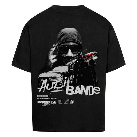 AUDIBANDE Herren Oversized Tee – Provokant. Satirisch. Street.
Für echte Hustler mit Liebe zu Familienkarren und einem Hang zur Provokation
Boldes Design, krasser Vibe – für die Straße gemacht.
Oversized Fit. 100 % Baumwolle. No Pin. No Problem, 100% Baumwolle, 240 GSM, Drop Shoulders, innen und außen gebrusht, Farbe schwarz
