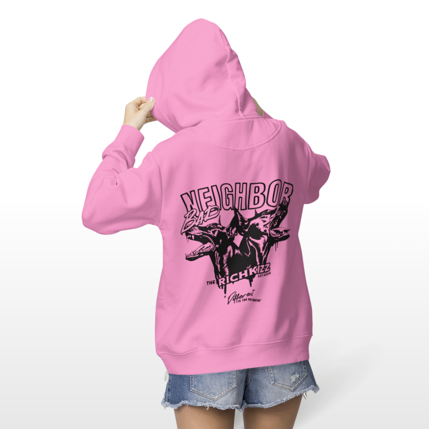 OriginG Girls Hoodie "Bad Neighbor DIFRNT"