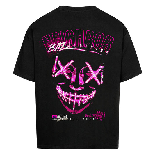 Bad Neighbor Overized Shirt Herren, provokantes purge style T-Shirt mit frechem Print