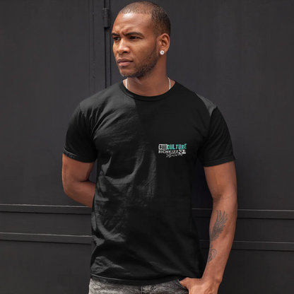 Angesagtes Männer T-Shirt in normaler Passform, 180GSM Farbe Schwarzd, hoher Qualitätsstandard. Motto: Die Menschheit wird abgelöst, sei stark! Mit dem frischen Design, passt du dich der Übernahme durch Cyborgs an und hast beste Chancen zu überleben, krasses Shirt für Männer Cyborg