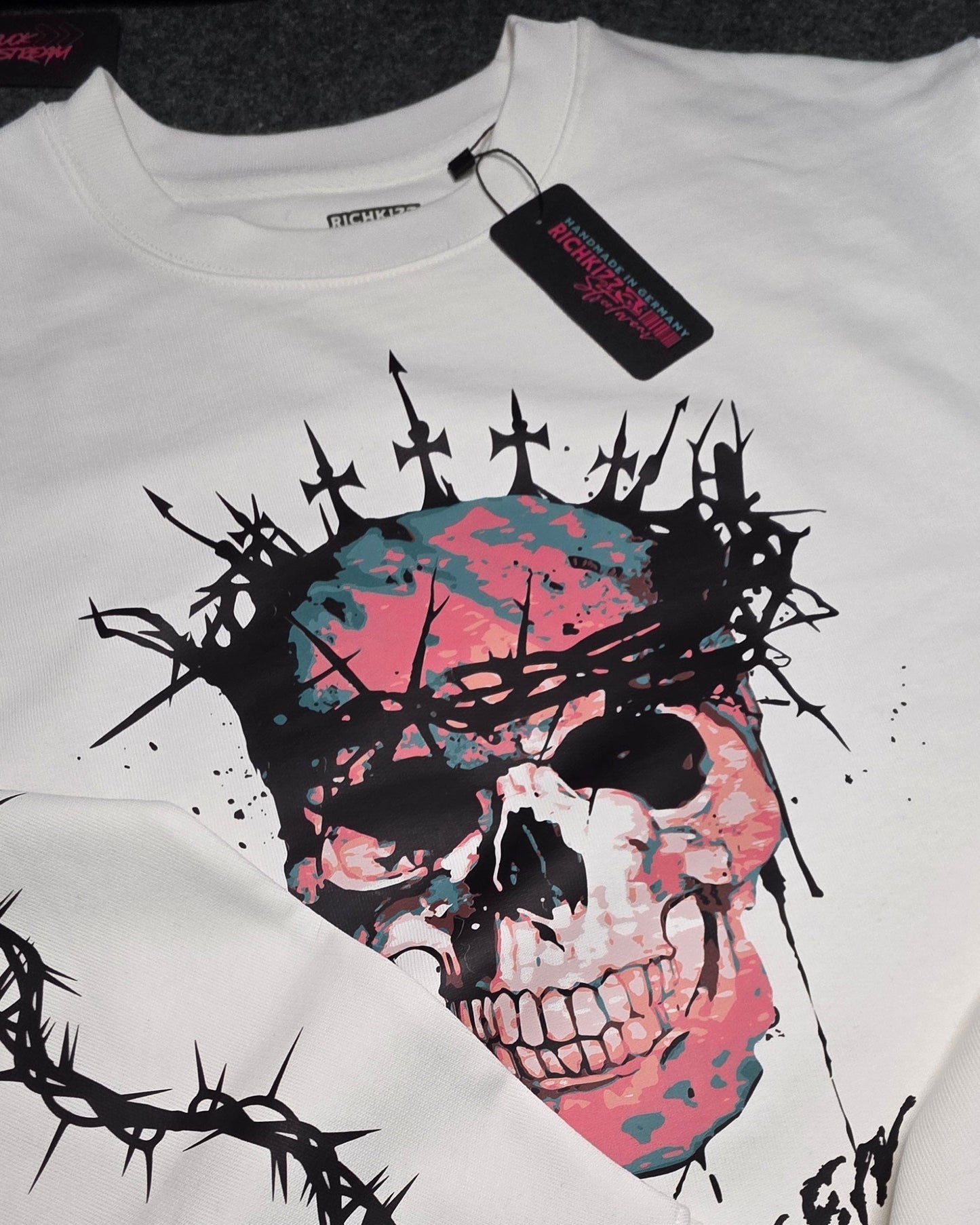 Subculture Streetwear Sweatshirt Broken, sweatshirt mit Skull Print