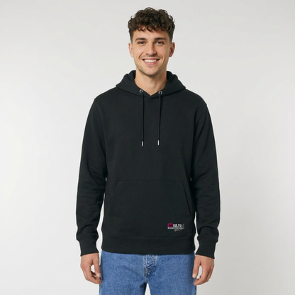 Der Heavy Hoodie Chaos – locker geschnitten, massiv verarbeitet. Flauschige Bio-Baumwolle, doppelte Kapuze mit Futter, Set-In Ärmel und robuste Metalldetails. Robustes Fischgrätenband im Nacken, verstärkte Nähte und praktische Kängurutasche. Ein Statement-Piece, das hält, was es verspricht.

Handarbeit aus Deutschland&nbsp;- ein echtes Unikat
OriginG Premium&nbsp;Produkt
Relaxed geschnitten - extra komfortabel
Limitiert auf 20 Stück am Tag
Farbe Black
Heavy 350 GSM