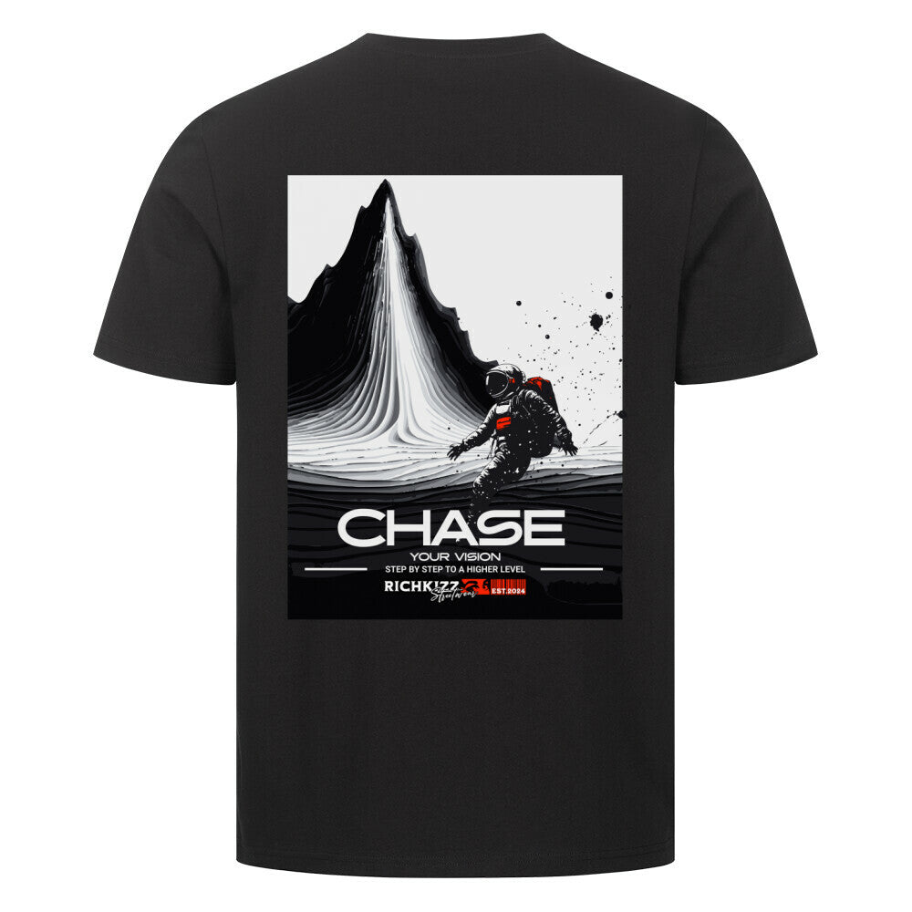 Chase Herren Shirt Richkizz schwarz, Astronaut Motiv, Space, Hustle Shirts