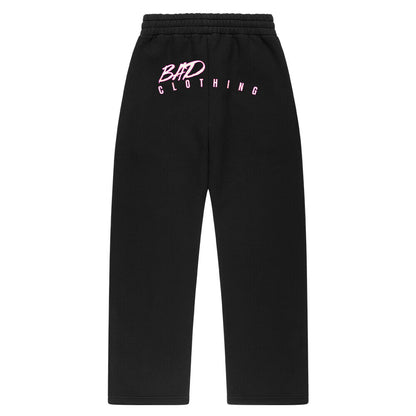 Frauen Sweatpants Oversized schwarz freches Streetwear Purge Motiv