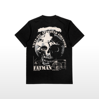 Produktvideo Unboxing Apokalyptisches Premium Herren Shirt im Oversized Schnitt, Fatman Motiv Streetwear Shirt Herren, gefertigt zu 100% in Deutschland, aus edelster Pima-Baumwolle