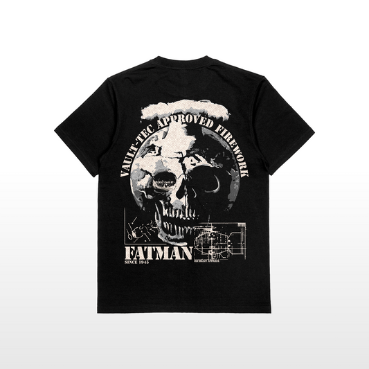 Produktvideo Unboxing Apokalyptisches Premium Herren Shirt im Oversized Schnitt, Fatman Motiv Streetwear Shirt Herren, gefertigt zu 100% in Deutschland, aus edelster Pima-Baumwolle