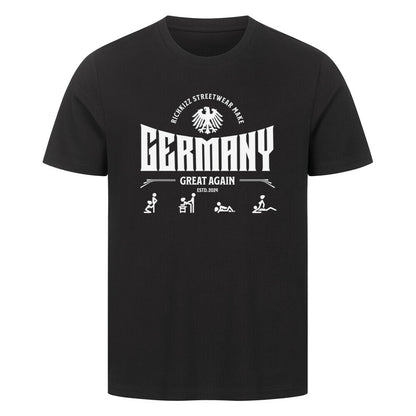 Germany Funshirt "Make Germany great again" Richkizz, lustiges Sprüche t-shirt Deutschland Shirt schwarz