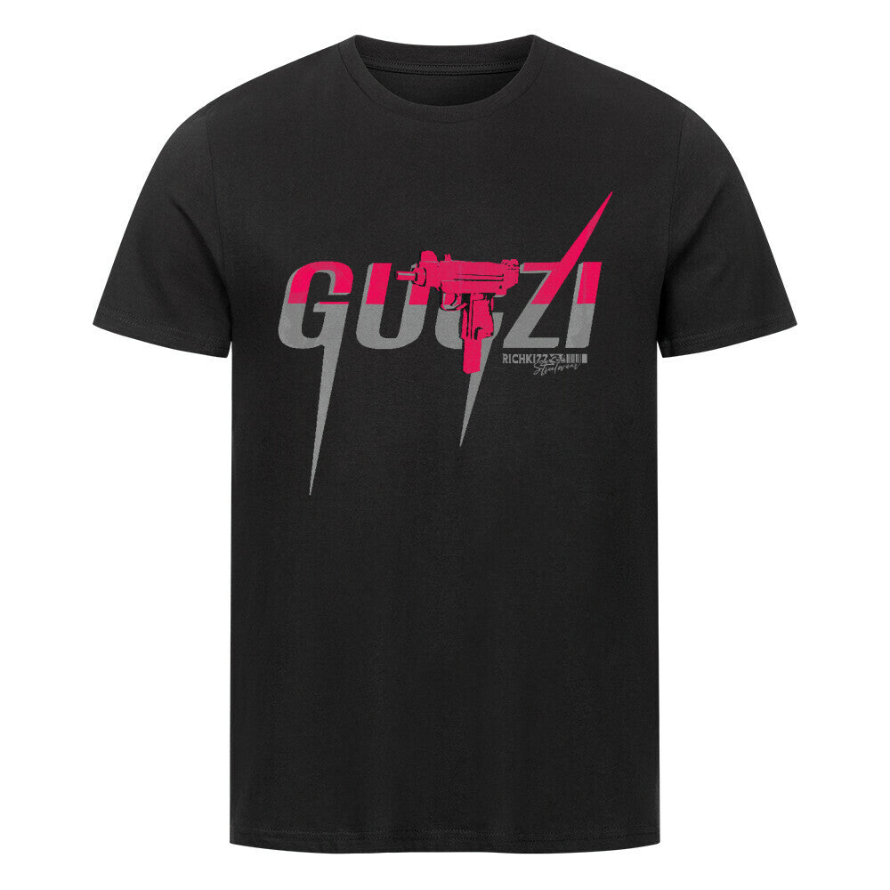 Unser GUZI Organic Shirt ist dein Statement-Piece aus 100% Bio-Baumwolle – nachhaltig, komfortabel und mit einem frechen Satire-Print, der garantiert Aufmerksamkeit erregt. Die klassische Passform sitzt perfekt und lässt dich in Stil abheben, ohne dabei die Umwelt zu belasten. Provokation mit gutem Gewissen! Farbe Schwarz