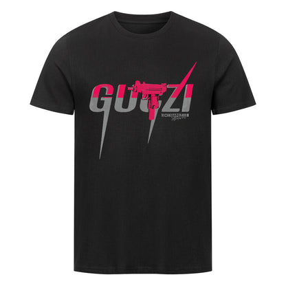 Unser GUZI Organic Shirt ist dein Statement-Piece aus 100% Bio-Baumwolle – nachhaltig, komfortabel und mit einem frechen Satire-Print, der garantiert Aufmerksamkeit erregt. Die klassische Passform sitzt perfekt und lässt dich in Stil abheben, ohne dabei die Umwelt zu belasten. Provokation mit gutem Gewissen! Farbe Schwarz