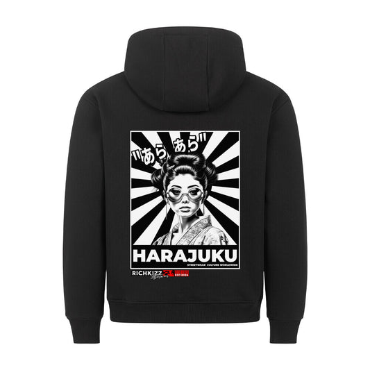 Schwarzer Harajuku Hoodie unisex