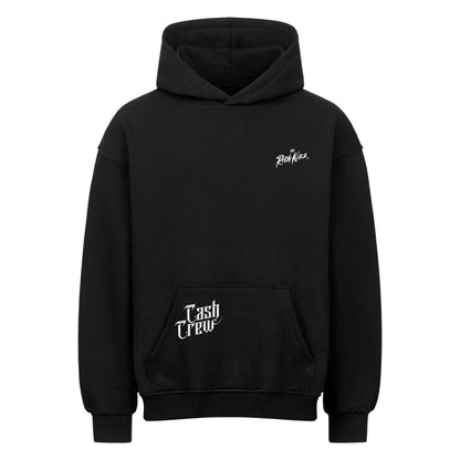 Herren Oversized Hoodie "Cash Crew" Richkizz Streetwear schwarz, heavy premium hoodie Männer mit angesagtem Gangster Motiv