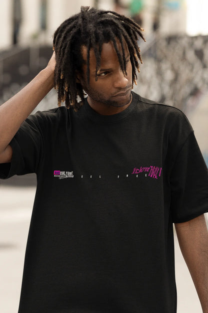 Herren Oversized Shirt "Bad Neighbor" schwarzes Purge Männer Shirt angesagte Streetwear