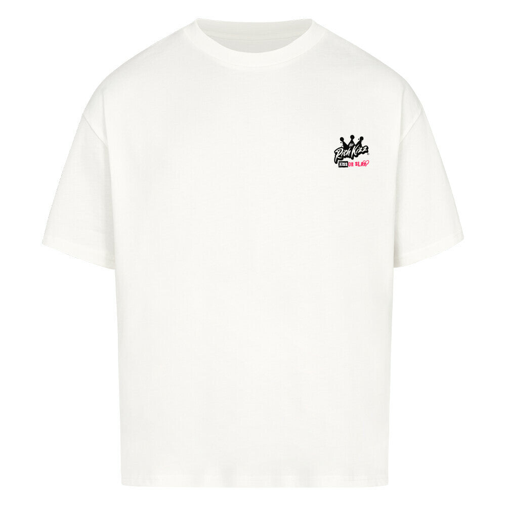 Stylisches Premium Herren Shirt im Oversized Schnitt, das neue Qualitätsstandards setzt, Männer oversize T-Shirt weiß mit sexy Backprint