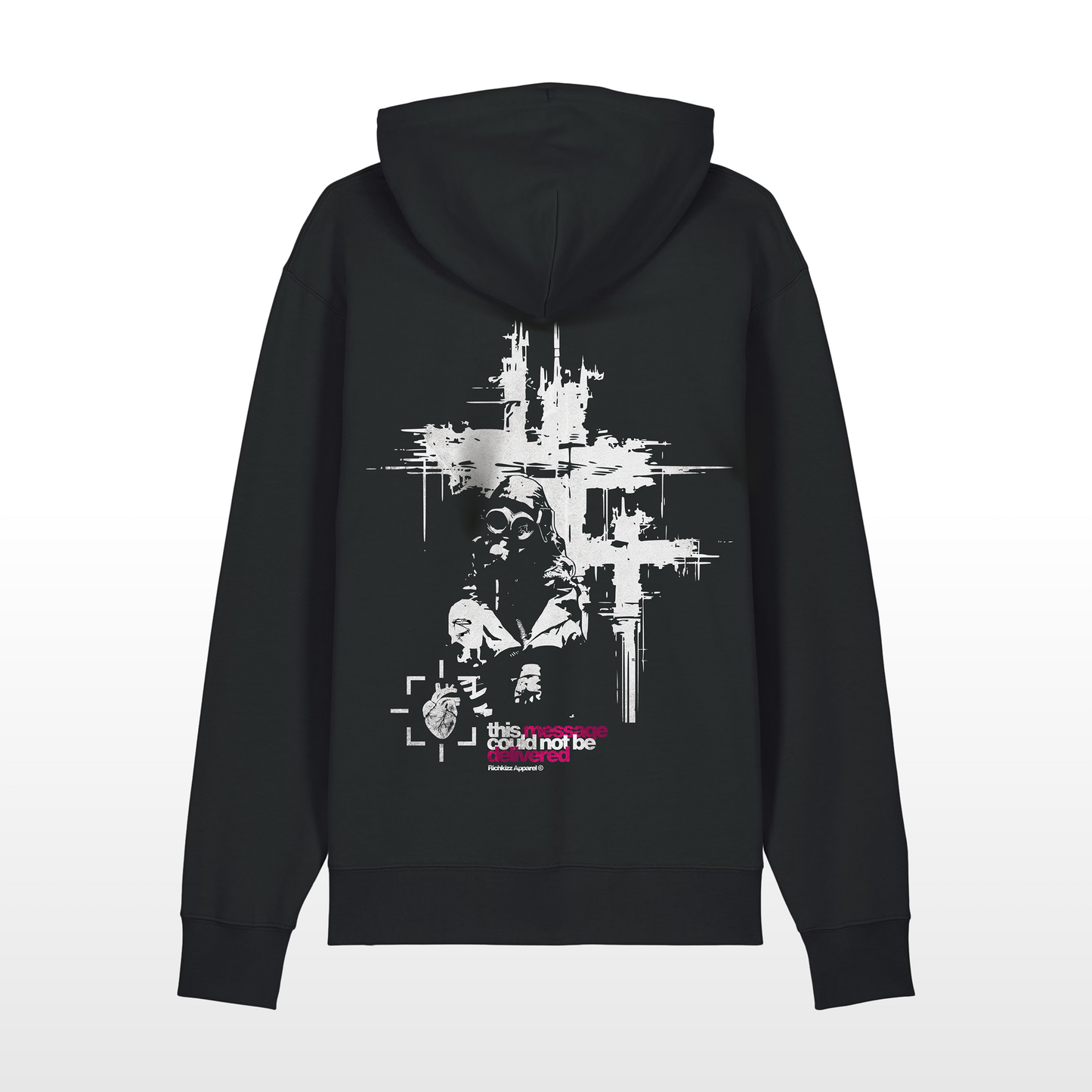 Der Heavy Hoodie Chaos – locker geschnitten, massiv verarbeitet. Flauschige Bio-Baumwolle, doppelte Kapuze mit Futter, Set-In Ärmel und robuste Metalldetails. Robustes Fischgrätenband im Nacken, verstärkte Nähte und praktische Kängurutasche. Ein Statement-Piece, das hält, was es verspricht.

Handarbeit aus Deutschland&nbsp;- ein echtes Unikat
OriginG Premium&nbsp;Produkt
Relaxed geschnitten - extra komfortabel
Limitiert auf 20 Stück am Tag
Farbe Black
Heavy 350 GSM