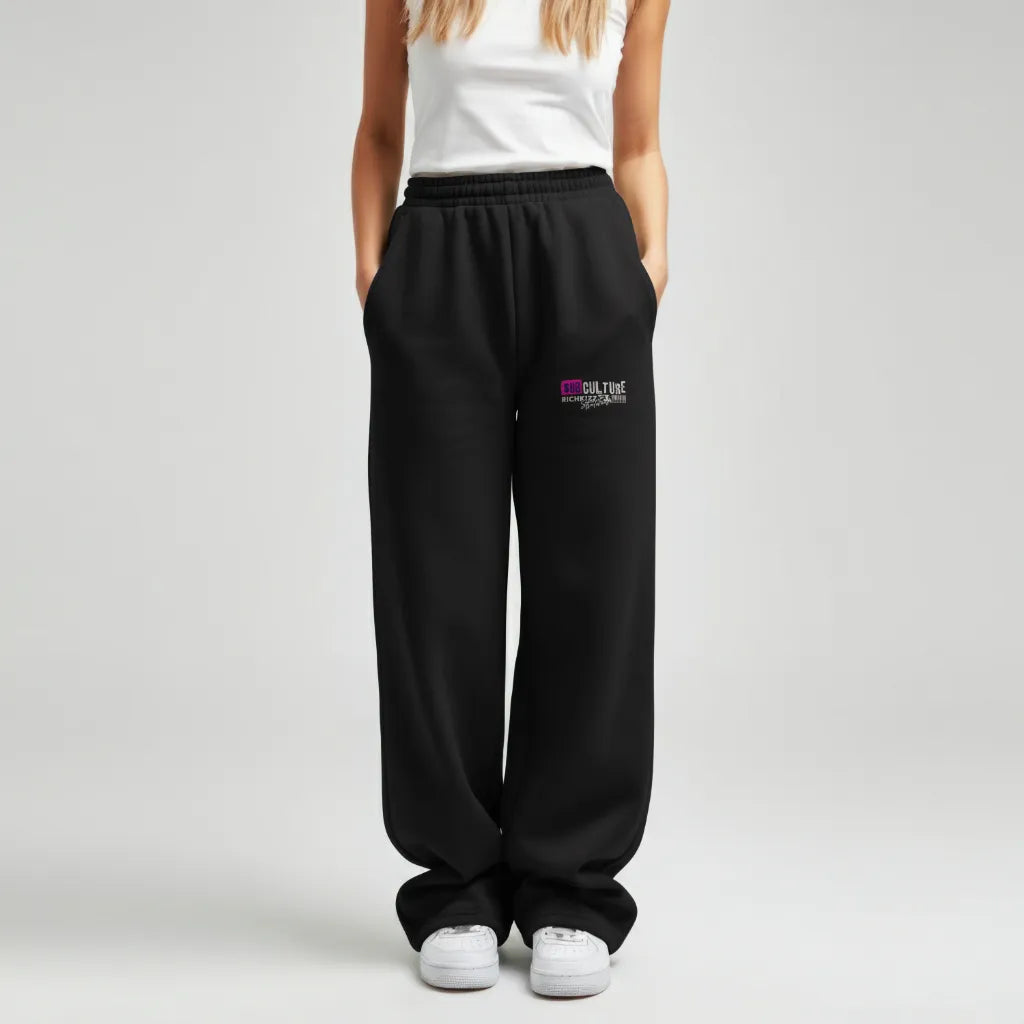 Oversized Damen Sweatpants Jogger Jogginghose Streetwear Bad Clothing Purge Motiv schwarz Bad girl