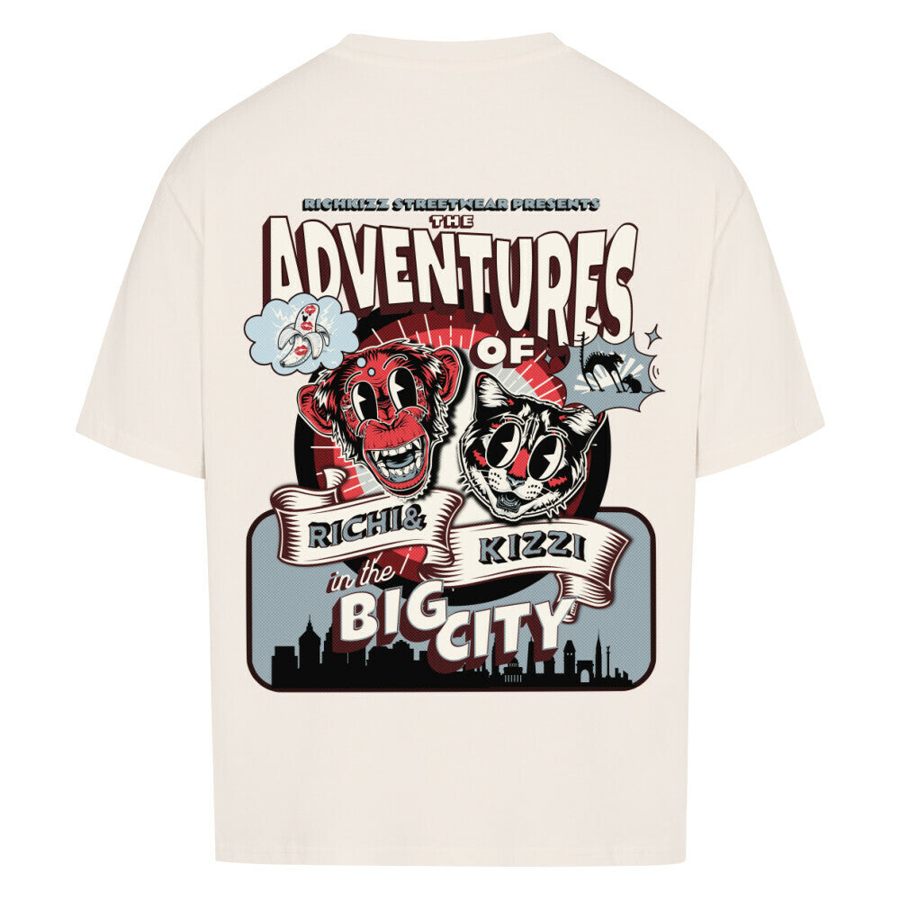 Das "BIG CITY" Oversized TEE aus der Comic Style Serie – lässig, frech und voller versteckter Details. Wer das Design knackt, ist automatisch Richkizz Member. Perfekt für jung Gebliebene mit Stil.