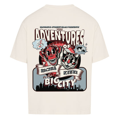 Das "BIG CITY" Oversized TEE aus der Comic Style Serie – lässig, frech und voller versteckter Details. Wer das Design knackt, ist automatisch Richkizz Member. Perfekt für jung Gebliebene mit Stil.