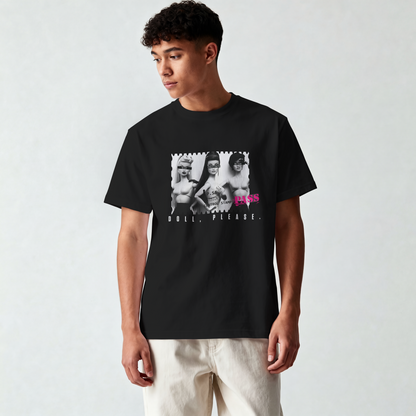 Freches schwarzes Herren T-Shirt in normaler Passform . Der Dolls Fun-Print, kommt wie gewohnt zweideutig. Das hochwertig verarbeitete Bio-Baumwolle Shirt, ist Teil der OriginG Kollektion und wird bei uns im Haus Handgefertigt.

• 100% gekämmte ringgesponnene Bio-Baumwolle
• 180 GSM
• eingesetzte Ärmel
• 1x1 Rippstrick am Ausschnitt
• abgesetztes Nackenband