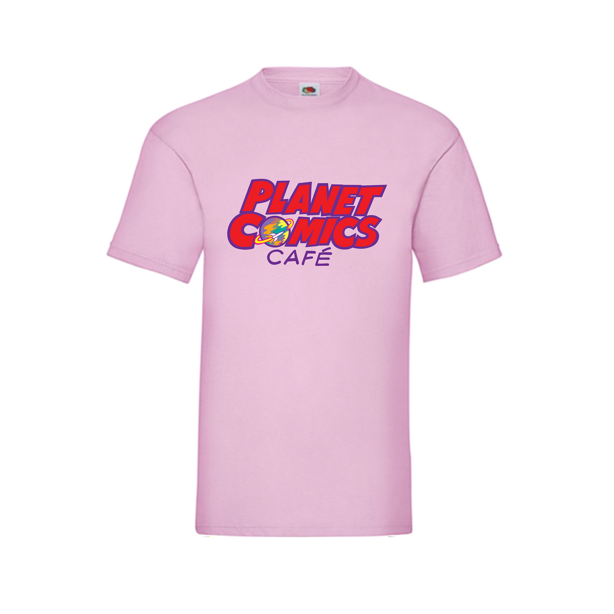 Das günstige Planet Comics Custom Shirt – mit großem Planet Brustlogo

Einfaches Fruit of the Loom Unisex T-Shirt mit normalem Schnitt, bietet mit 150 GSM ein angenehmes Tragegefühl und langlebige Qualität. Das dezente Brustlogo macht das Shirt zum besonderen Hingucker.