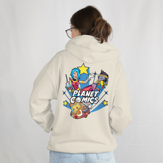 Planet Comics Custom Hoodie – Dein Design, deine Regeln

Dieser Hoodie wird individuell nach deinen Wünschen gefertigt. Gemeinsam stimmen wir vorab Farben, Style und Details bequem per WhatsApp ab, bis dein Design perfekt ist.

Nach deiner finalen Freigabe erhältst du einen persönlichen Bestell-Link, über den du jederzeit und unbegrenzt nachbestellen kannst.

Die Preise richten sich nach unserem Angebot an euch. Dieses Merch-Produkt ist nur für unseren Kunden