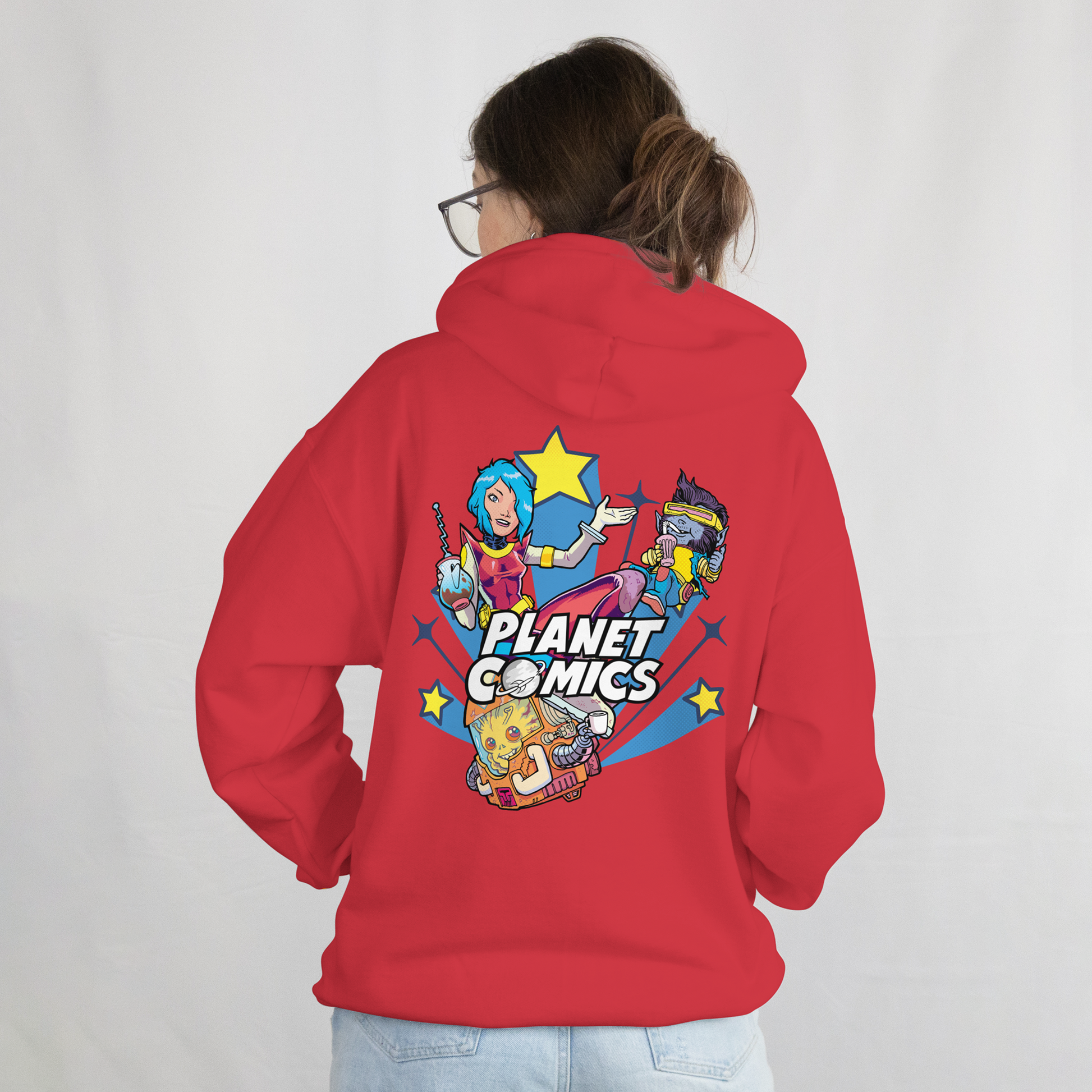 Planet Comics Custom Hoodie – Dein Design, deine Regeln

Dieser Hoodie wird individuell nach deinen Wünschen gefertigt. Gemeinsam stimmen wir vorab Farben, Style und Details bequem per WhatsApp ab, bis dein Design perfekt ist.

Nach deiner finalen Freigabe erhältst du einen persönlichen Bestell-Link, über den du jederzeit und unbegrenzt nachbestellen kannst.

Die Preise richten sich nach unserem Angebot an euch. Dieses Merch-Produkt ist nur für unseren Kunden