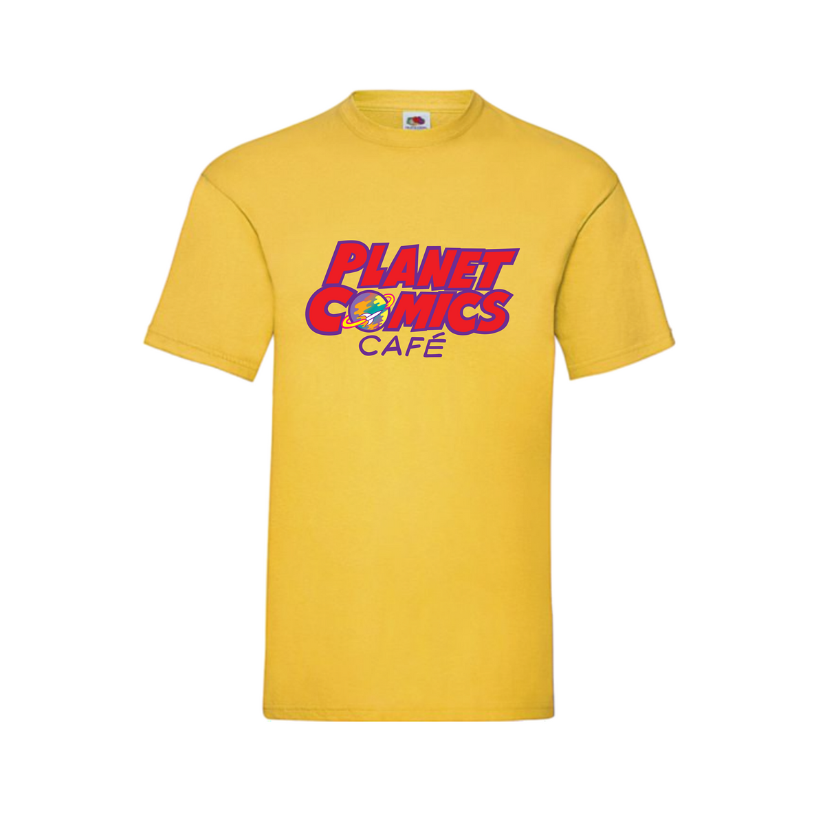 Das günstige Planet Comics Custom Shirt – mit großem Planet Brustlogo

Einfaches Fruit of the Loom Unisex T-Shirt mit normalem Schnitt, bietet mit 150 GSM ein angenehmes Tragegefühl und langlebige Qualität. Das dezente Brustlogo macht das Shirt zum besonderen Hingucker.
