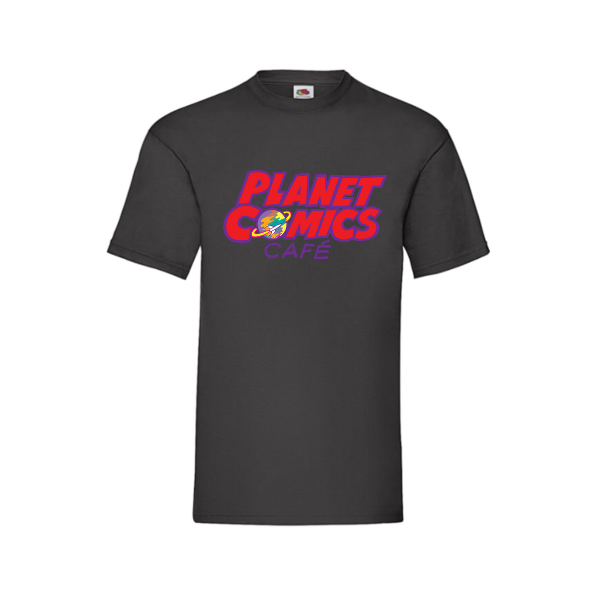 Das günstige Planet Comics Custom Shirt – mit großem Planet Brustlogo

Einfaches Fruit of the Loom Unisex T-Shirt mit normalem Schnitt, bietet mit 150 GSM ein angenehmes Tragegefühl und langlebige Qualität. Das dezente Brustlogo macht das Shirt zum besonderen Hingucker.