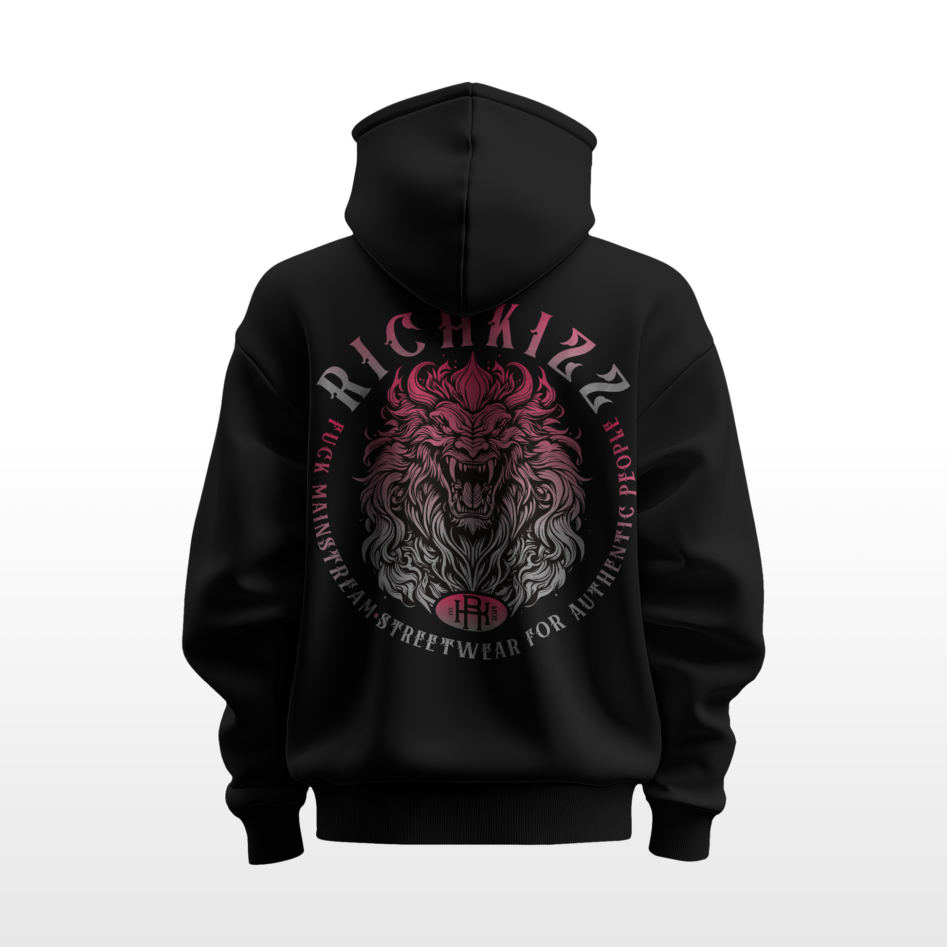 Der Premium Hoodie Lion Club Club locker geschnitten, massiv verarbeitet. Flauschige Bio-Baumwolle, doppelte Kapuze mit Futter, Set-In Ärmel und robuste Metalldetails. Robustes Fischgrätenband im Nacken, verstärkte Nähte und praktische Kängurutasche. Ein provokant angehauchtes Statement-Piece, das hält, was es verspricht.
Handarbeit aus Deutschland ein echtes Unikat
OriginG Premium&nbsp;Produkt
Relaxed geschnitten - extra komfortabel
Limitiert auf 20 Stück am Tag
Farbe Schwarz mit Front und Back