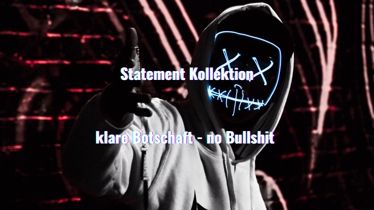 Streetwear und freche provokante T-Shirts Hoodies und Jacken mit ausgefallenen Motiven gegen Mainstream, Klamotten die nicht jeder hat, hergestellt in Zwickau