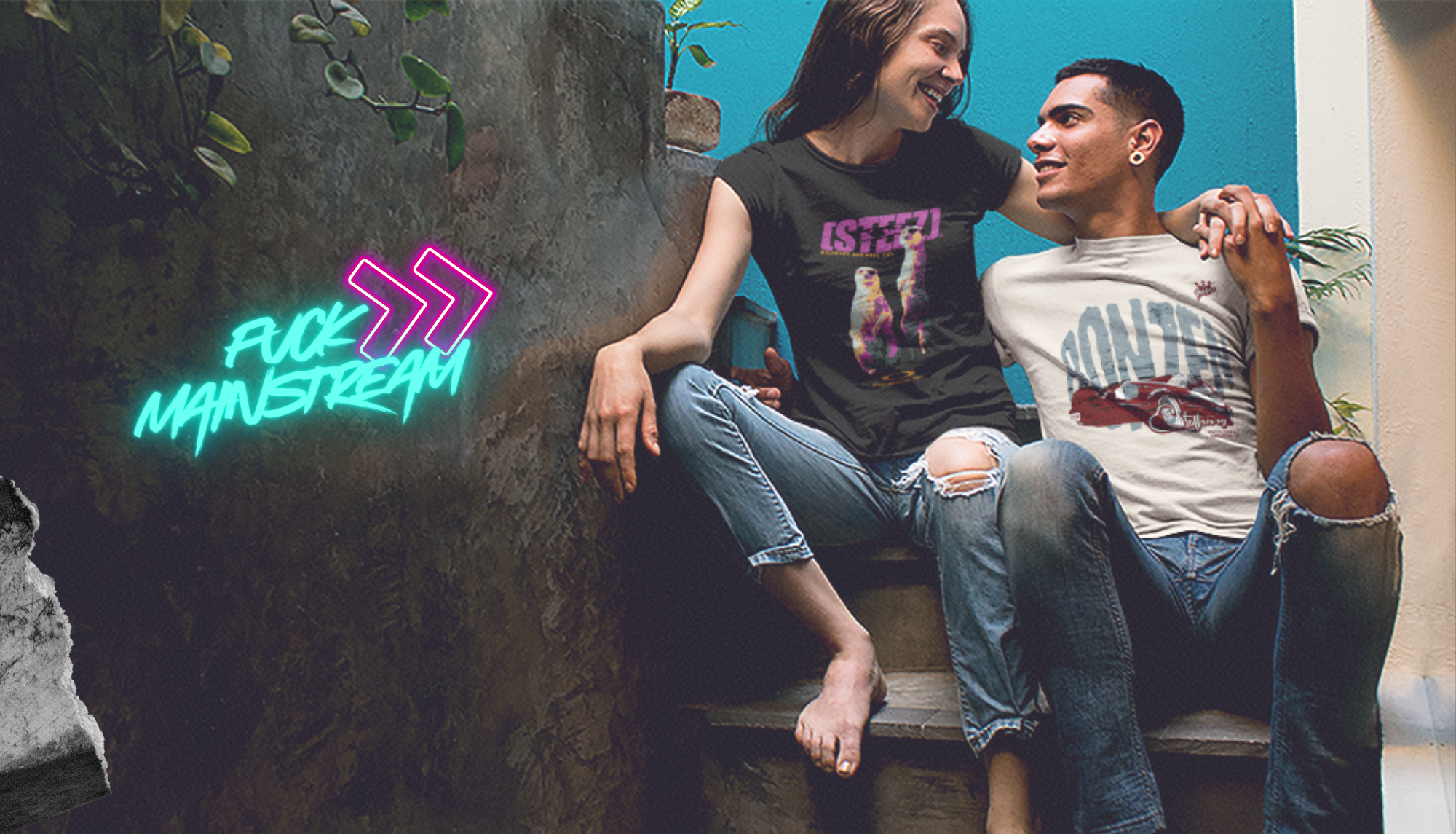 Richkizz Streetwear Shop Banner 2025, angesagte coole Herren t-Shirts und Hoodies freche Damen shirts und sweater nachhaltig aus Deutschland