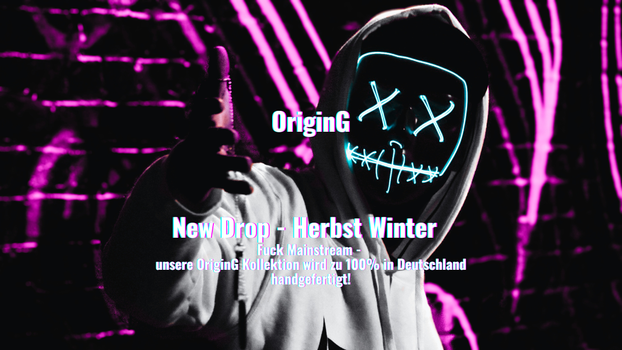 unsere neue Herbst Winter Streetwear Kollektion wird zu 100% in Deutschland und Handarbeit hergestellt. Jedes Teil ist streng auf 20 Stück am Tag limitiert, hohe Qualität und feinste Stoffe sind unser Anspruch, provokante Shirts Hoodies und Jacken mit Print