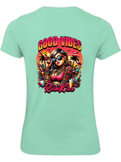 Young Streetwear Girl Shirt Richkizz good vibes - 3AI Streetwear