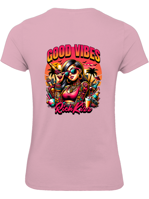 Young Streetwear Girl Shirt Richkizz good vibes - 3AI Streetwear