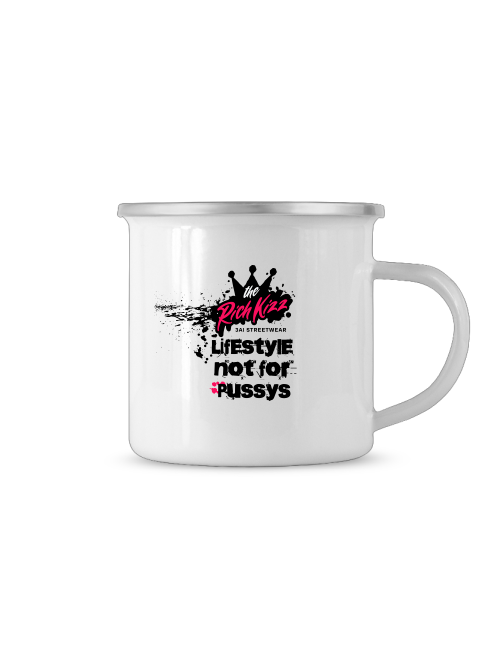 Richkizz Merch Emaille Kaffee Tasse - 3AI Streetwear