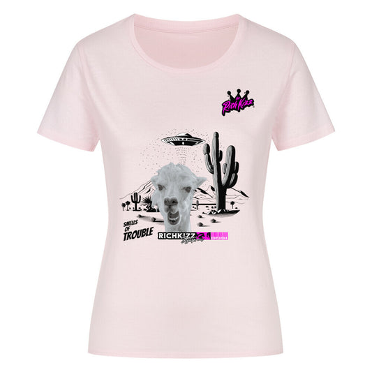 lustiges shirt mit lama frauen, fun t-shirt frauen mit witzigen print