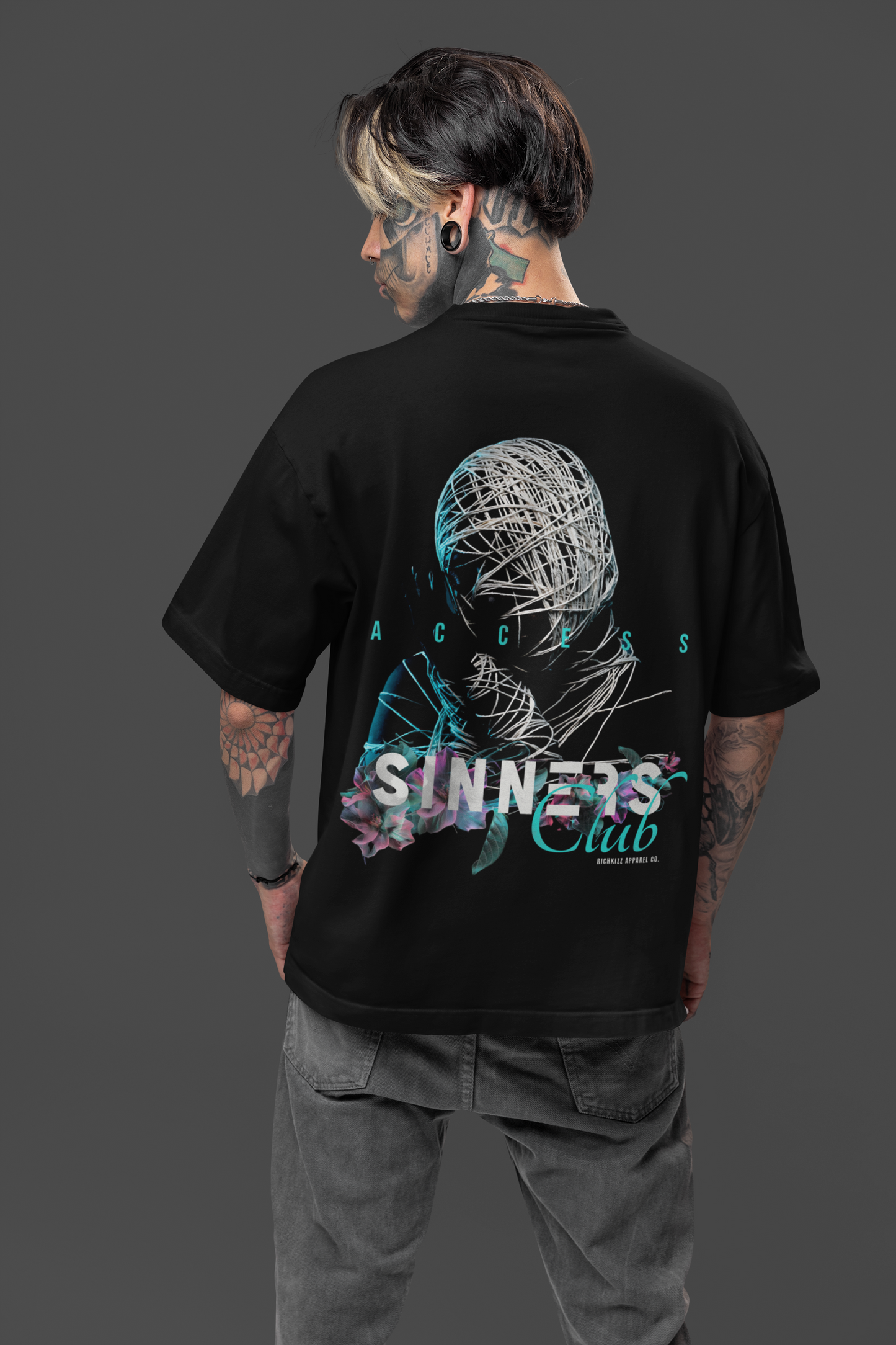 Herren Oversized Shirt SINNERS CLUB